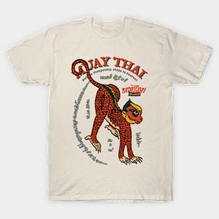 Classic Muay Thai Monkey Tattoo T-Shirt